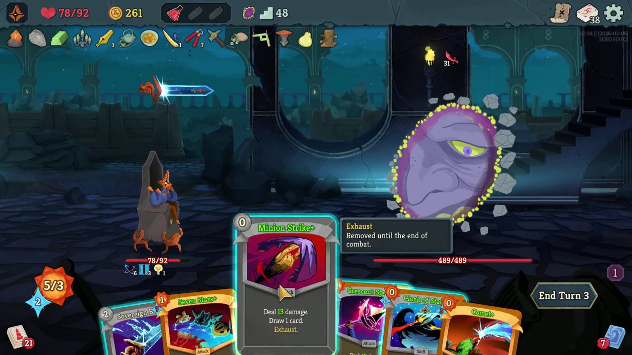 Slay the Spire 2 Doormaker boss fight still