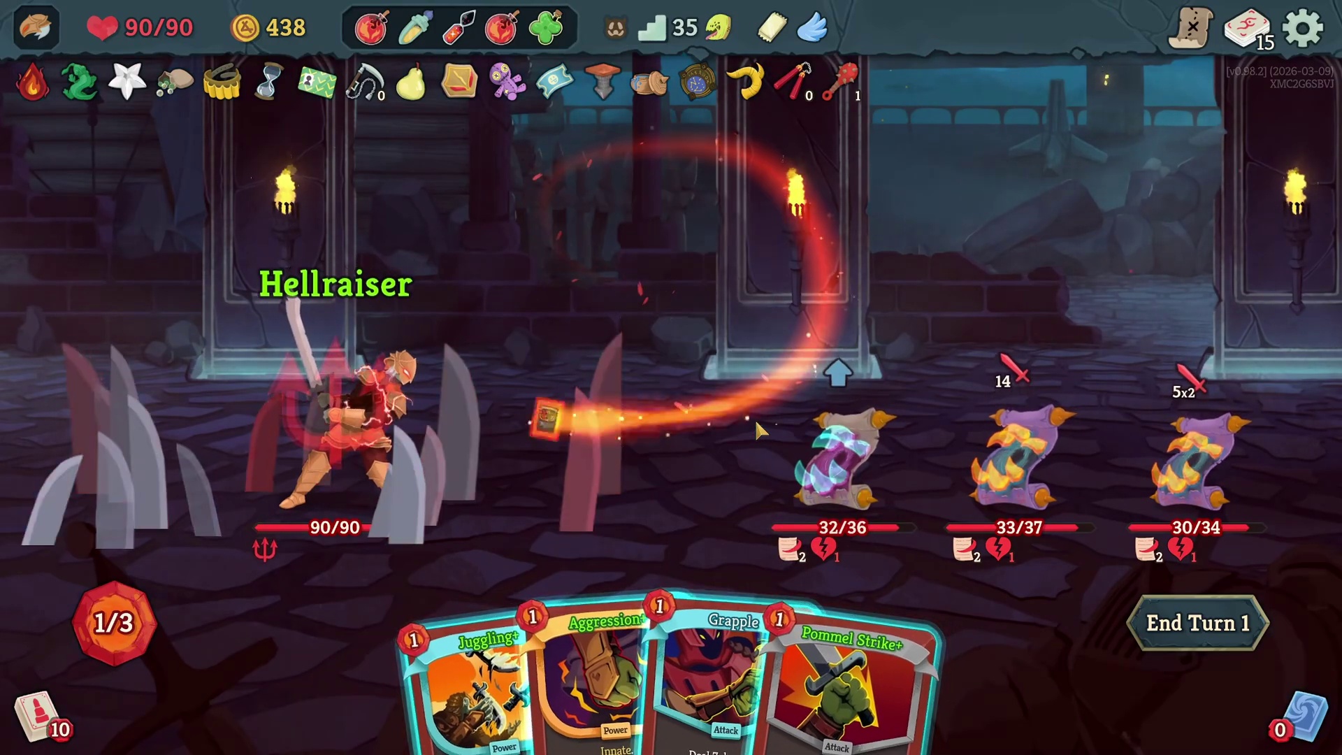 Infinite Ironclad Autobattler Build gameplay source still