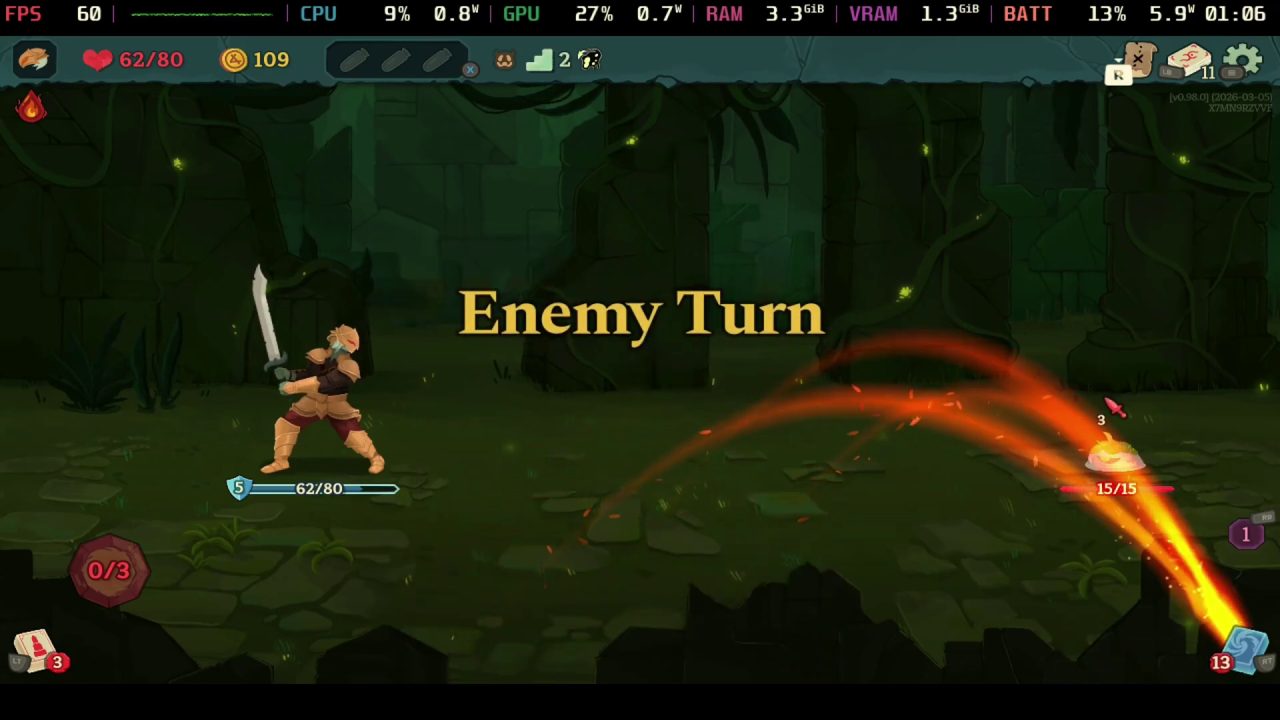 Slay the Spire 2 Steam Deck gameplay still