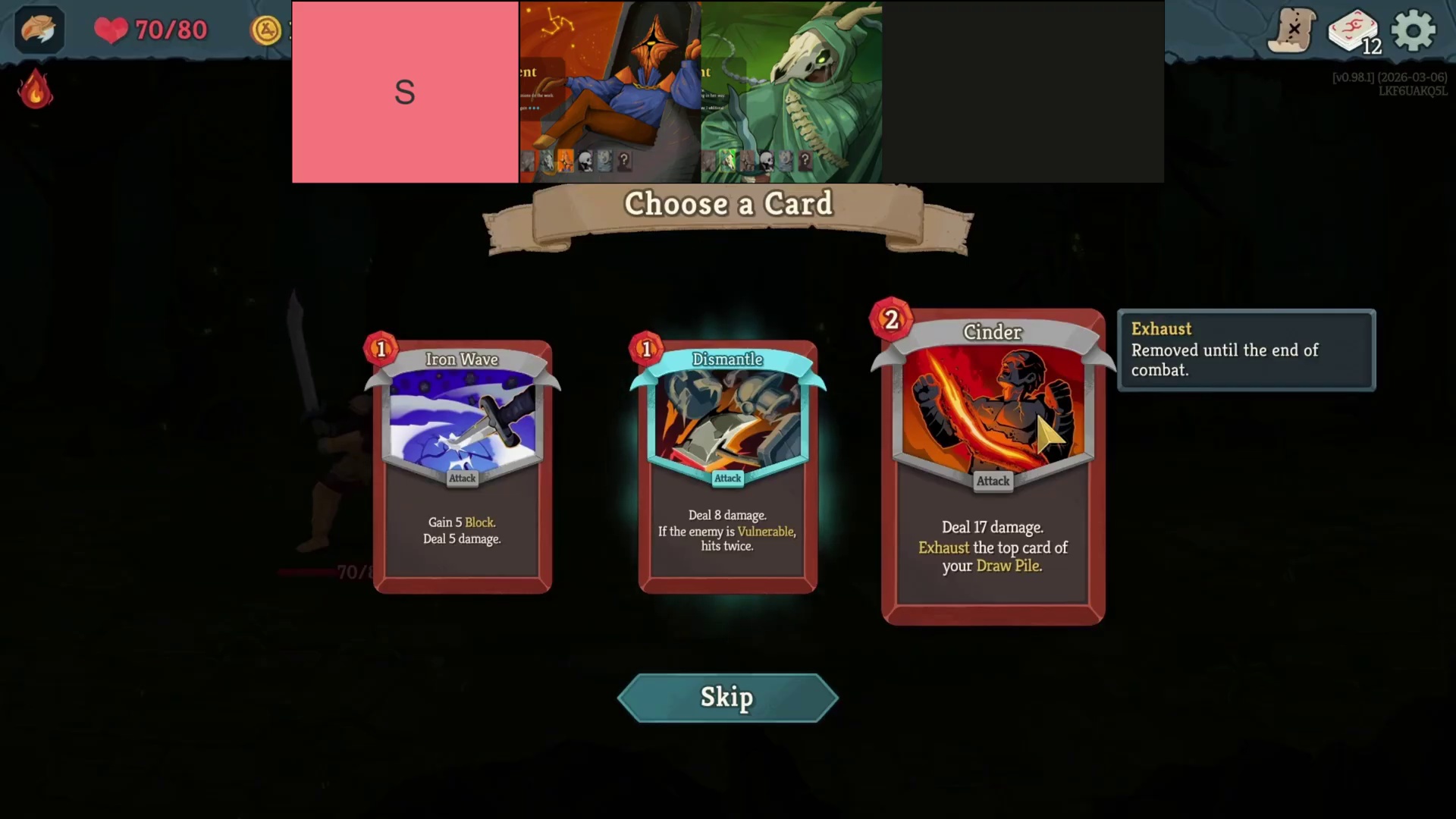 Slay the Spire 2 character tier footage showing S-tier placement